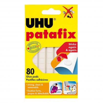 UHU Patafix Glue Pad Removable Reusable White 80 pads