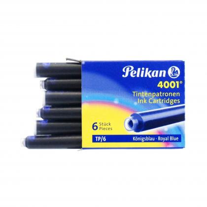 pelikan-4001-tp-6-ink-cartridges-for-fountain-pens-royal-blue-08ml-6-pack--pelikankartus6limavi