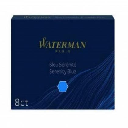 waterman-fountain-pen-refills---blue-8-cartridges-waterman2likartusblue